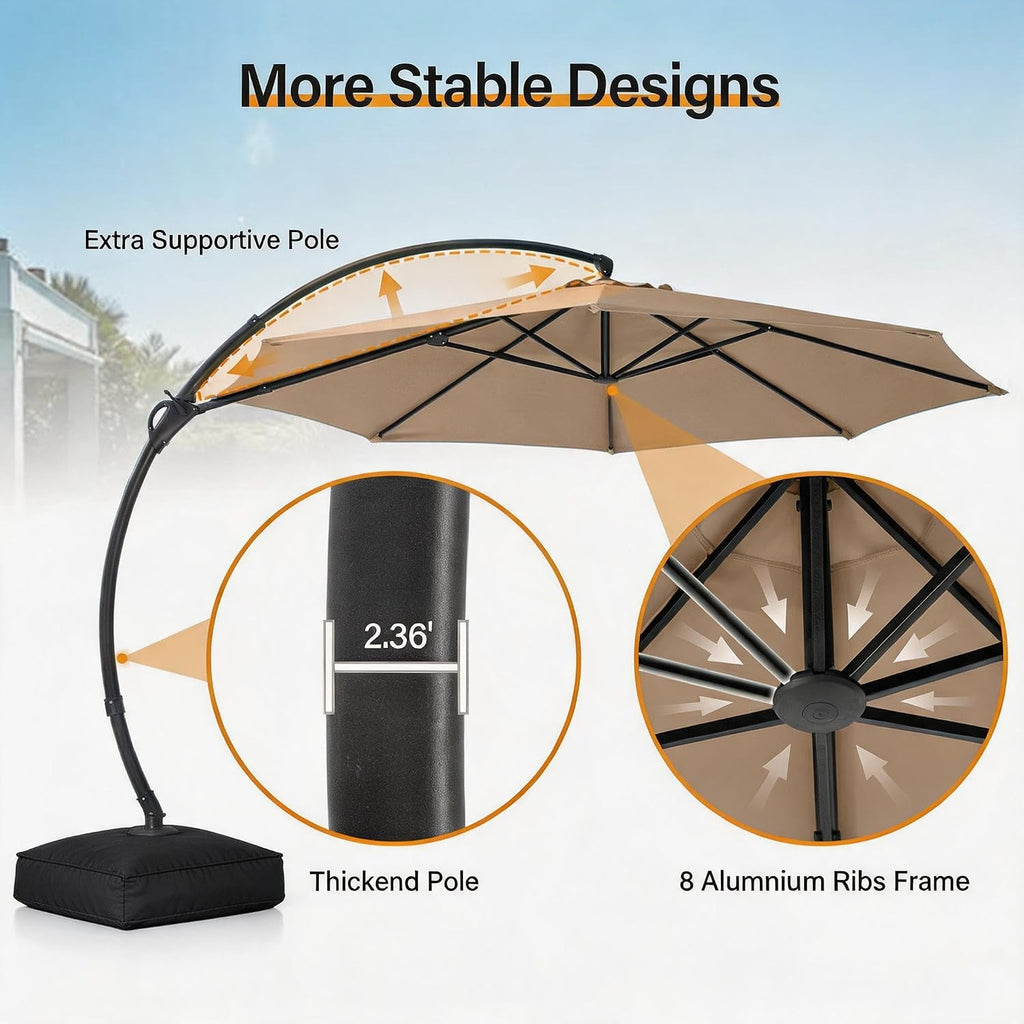 Outdoor Patio Umbrella with Base included