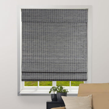 Bamboo Roman Shades w/Valance 26.5" W x 60" H, Tuscan