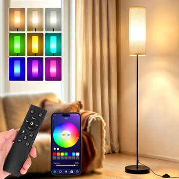 Floor Lamps - Standing Lights with Remote and App