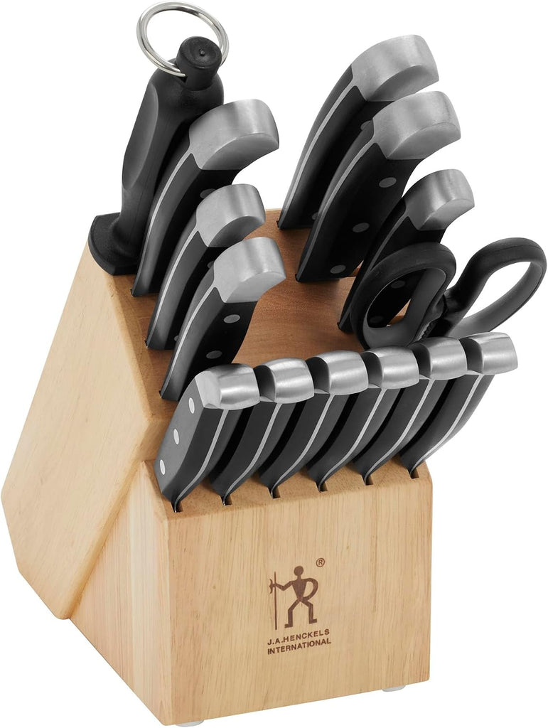 Statement 15-Pc Knife Block Set, Razor-Sharp, German Engineered | Informed by 100+ Years of Mastery. Dishwasher safe