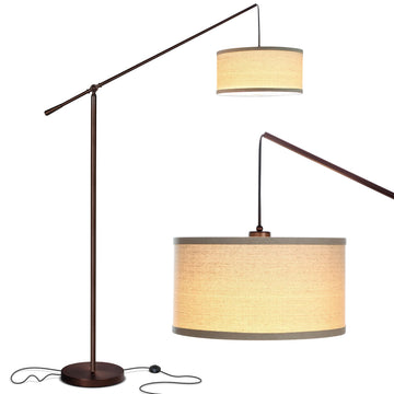 Inspired Arco Style Hudson 2 - LED Floor lamp, Tall Lamp with Sturdy Base, Contemporary Arc Lamp s & Offices, Great Living Room Décor