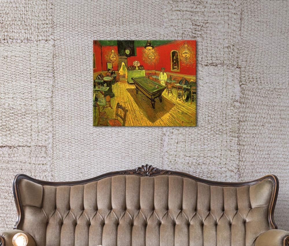 Large Classic Canvas Prints Wall Art The Night Cafe in the Place Lamartine in Arles by Van Gogh Famous Abstract Oil