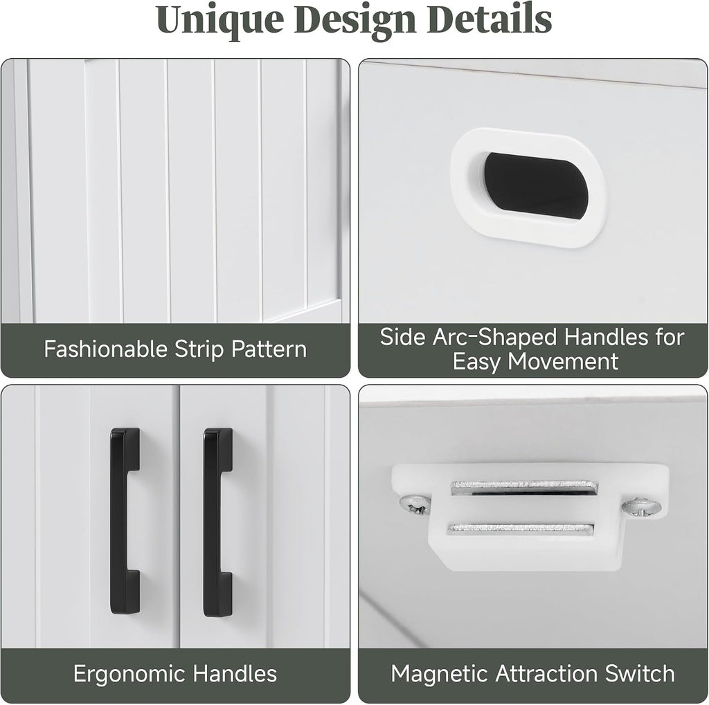 Shoe Storage Bench with Cabinet, 3-Tier Entryway Bench with Padded Seat Cushion, Shoe Cabinet Bench with 4 Adjustable