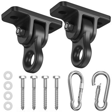 Heavy Duty Swing Hangers, Indoor-Outdoor Hooks, 2-Pack