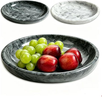 Natural Marble Bowl & Decorative Bowl,7.8" Multi-Purpose Decor Storage Dish | Modern Home Decor Key Bowl , Fruit