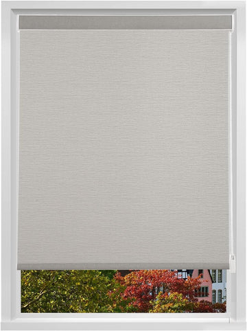 Custom Light Filtering Roller Window Shades Corded Roller Shades for Windows Friendly Fabric Easy to Install
