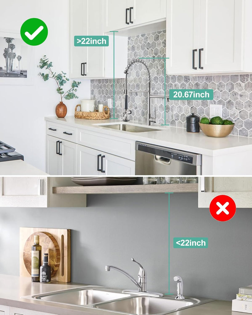 Commercial Pull Down Kitchen Sink Faucet with Sprayer Brushed Nickel