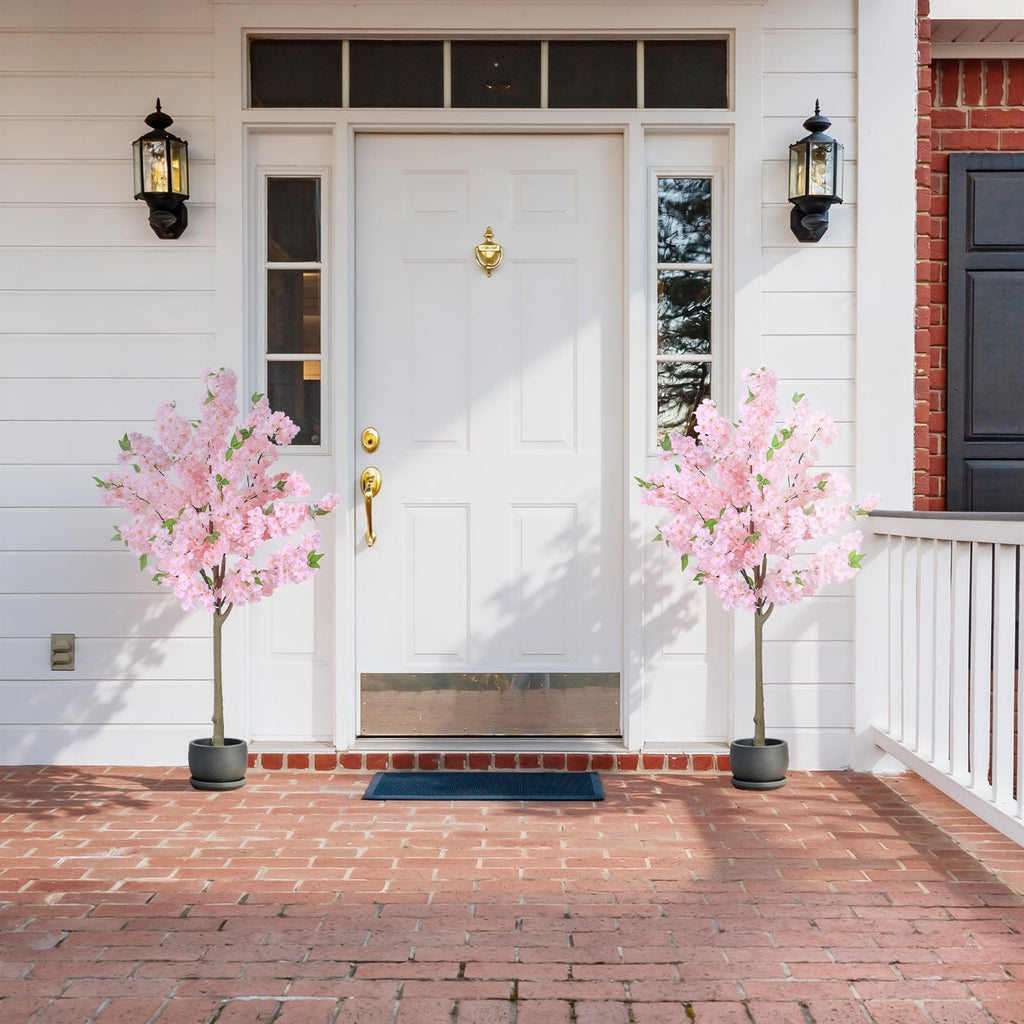 4FT/5FT Pink Artificial Cherry Blossom Tree with Pot Wedding Decor