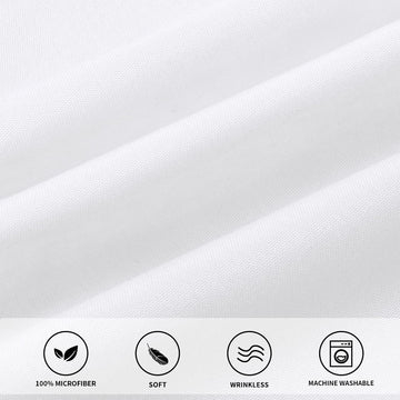 Crib Ruffle Bed Skirt Microfiber Nursery Bedding Skirt for Baby Girls (28" x 52" x 14'') Inch - Light Blue Solid