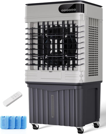 Swamp Cooler, 36 Inch Evaporative Air Cooler with 8 Gal Water Tank, 2500 CFM, 120° Oscillation, 3 Modes & 3 Speeds