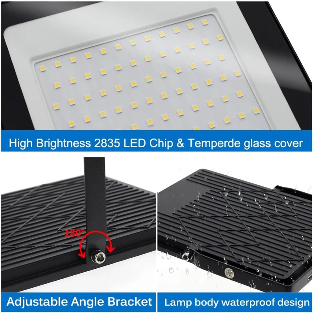LED Flood Light AC220 50W 100W 150W 200W High Brightness IP66 Waterproof Outdoor Lighting Reflector Spotlight Wall