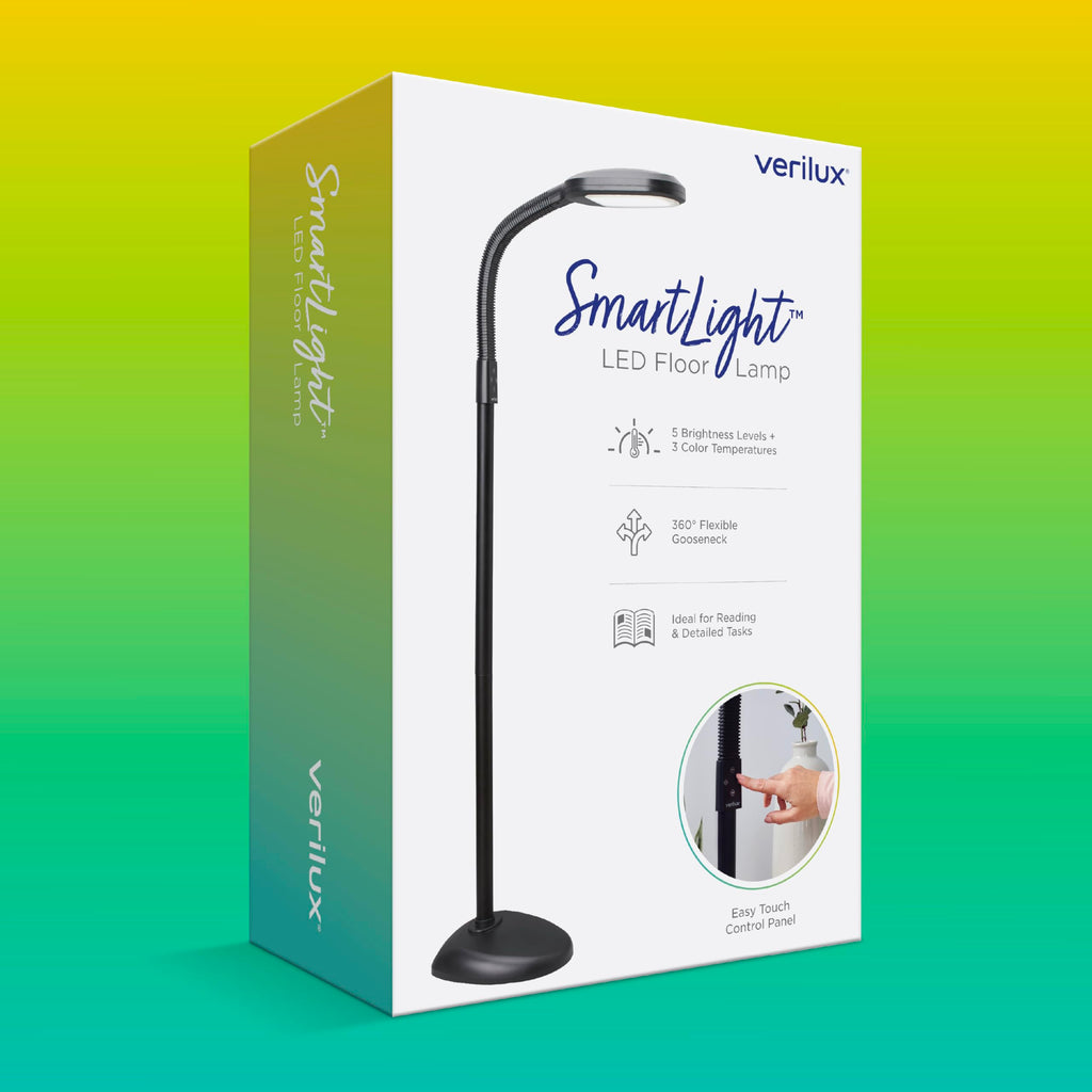SmartLight Full Spectrum LED Floor Lamp with Adjustable Brightness