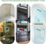 Frosted Glass Shower Door, 55-60" W x 76" H Semi-Frameless Double Sliding Shower Door