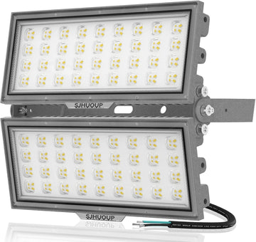 200W LED Flood Lights Outdoor,26000Lumen 6500K Super Bright Stadium Lights,Surge 6KV Outdoor LED Flood Light,IP67
