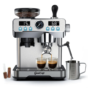 Espresso Machine with Grinder 20 Bar with 68oz Water Tank Cold Brew