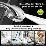 Shower Head,10 Functions High Pressure shower head with handheld, Built-in Pause Mode & Power Wash