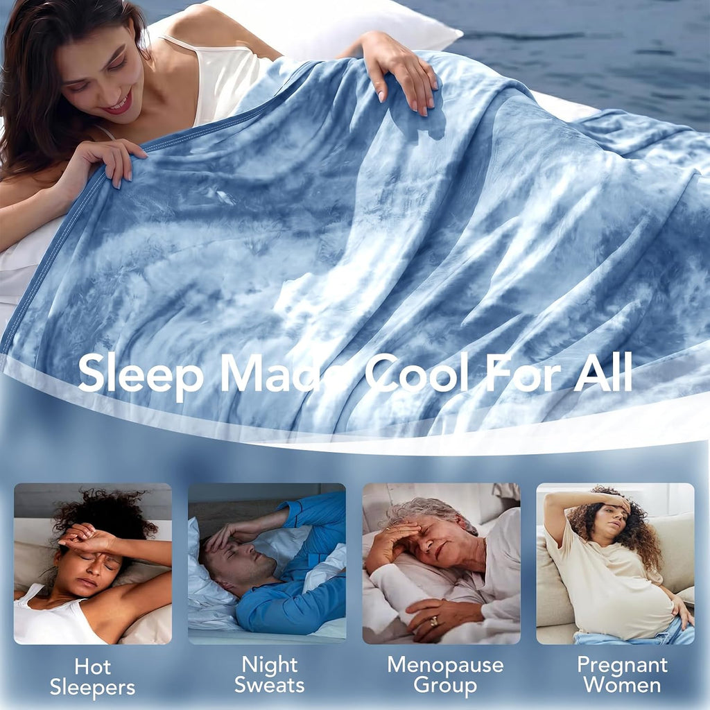 Cooling Blanket King 90"x104" for Hot Sleepers