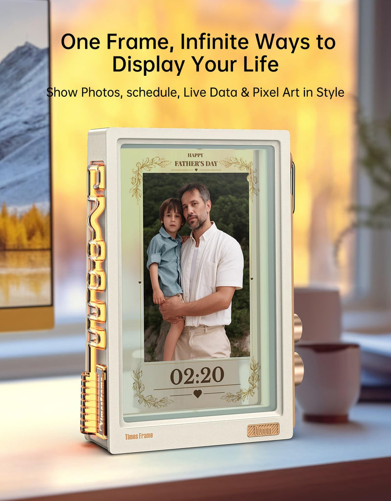 Times Frame 10.1-Inch WiFi Digital Picture Frame & Desk Display