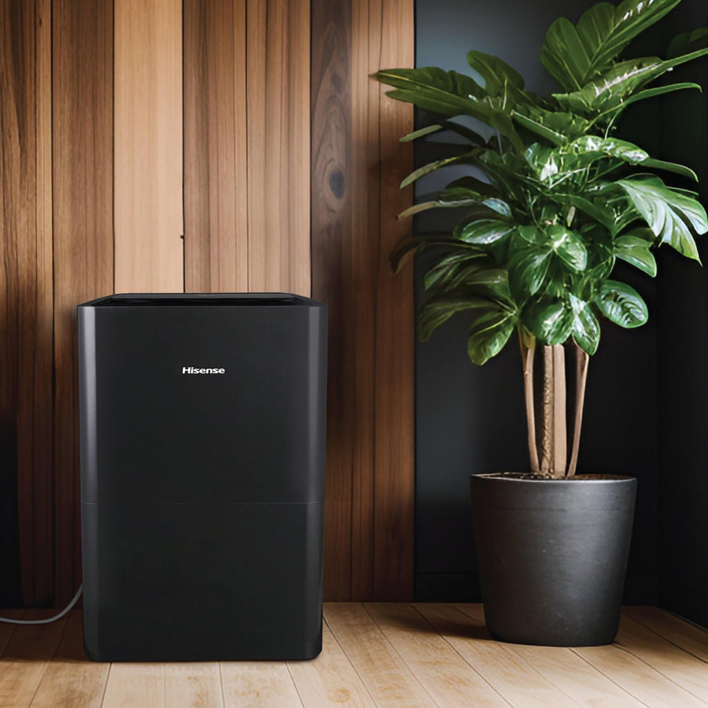 50 Pint Portable Dehumidifier with Built-In Pump in Black