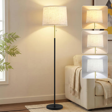 Floor Lamps, 60" Modern Tall Standing Lamp, 3CCT