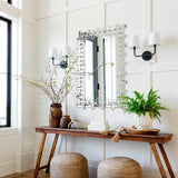 Decorative Mirrors for Wall, 47''x24'' Large Living Room Mirror with Beveled Glass Frame, Rectangle Accent Mirror