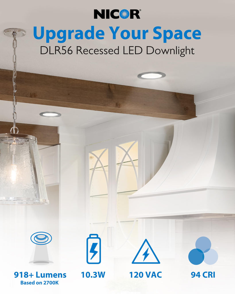 Recessed Ceiling Lights LED Downlight - Dimmable 5/6 inch LED Recessed Light Fixtures - Selectable CCT