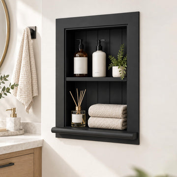 Recessed Medicine Cabinet, Medicine Cabinets, Large Medicine Cabinet, 2-Tier Bathroom Cabinets Wall Mount Storage