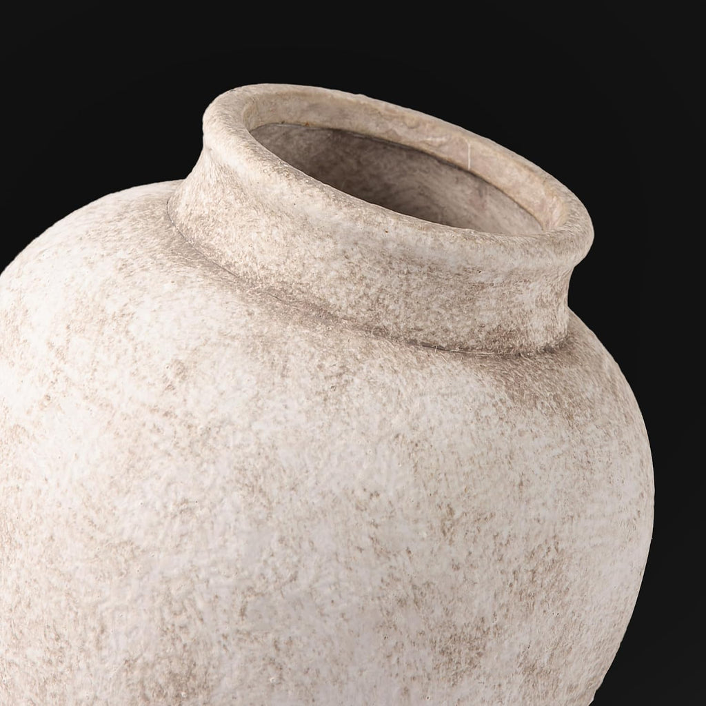 Ceramic Flower Vase, Rustic Farmhouse Decorative Vase Pottery Pampas Grass Vases