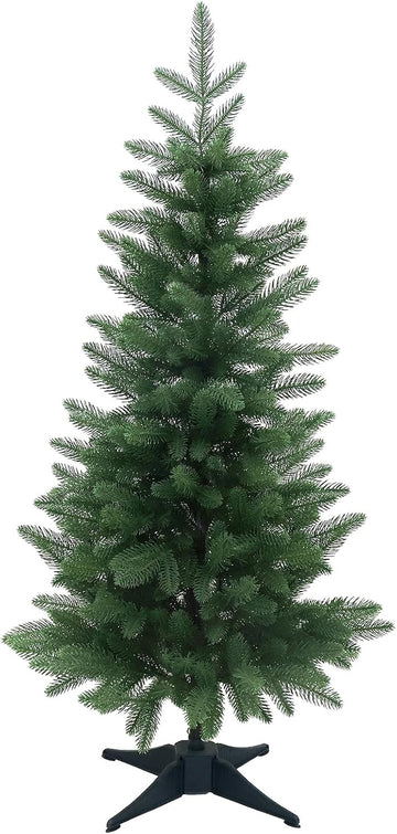 Artificial Small Christmas Tree Realistic Mini PE Decor, 3 to 4 ft