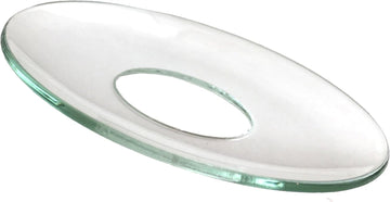 Plain Glass Candle Wax Bobeches, Clear, 2.75 Inch - Set of 2