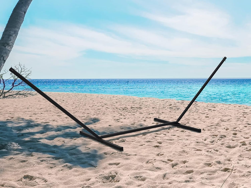 12 FT Hammock Stand Only, 450 lbs Capacity Heavy Duty Steel Hammock Stand, Portable Carrying Bag, 2 Person