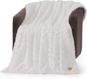 Adalee Faux Fur Throw Blanket, Cozy Soft Blanket, Giftable Fluffy Throw, Machine Washable, Luxury Spring Home Decor