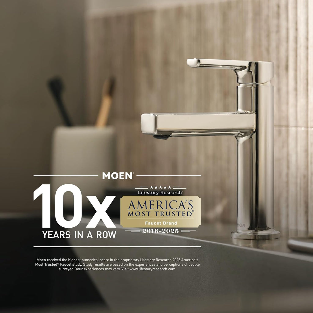 Y1394BN Wellton 4-Piece Bathroom Accessory Set, Brushed Nickel, Includes 18" Towel Bar, Towel Ring, Robe Hook, and