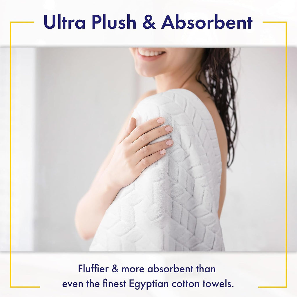Ultra Soft & Stylish 700 GSM Luxury Bath Towels - 100% Zero-Twist, Long-Staple Cotton - Remarkably Absorbent & Quick