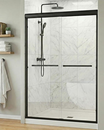 Sliding Shower Doors, 44-48 in W x 72 in H Glass Shower Door, 1/4 in(6mm) Tempered Glass