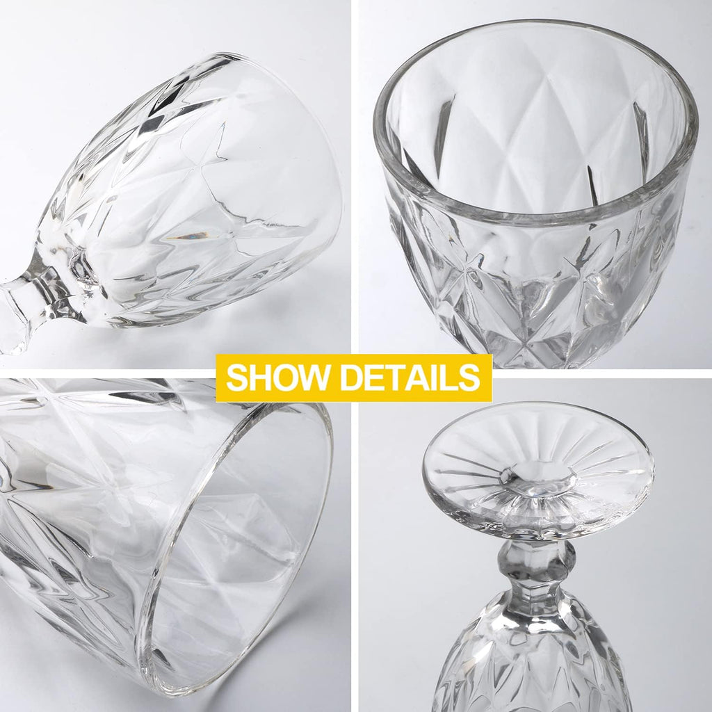 Red Wine Glasses, Stemware,12 Ounce,Set of 8, Ideal for Daily Use or Entertaining Occasion.Elegant Drinking Cups for