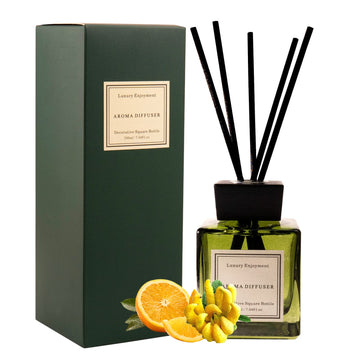 Oud & Bergamot Reed Diffuser Long-Lasting Fragrance Air Freshener Diffuser Hotel Collection Diffuser Oil 7.04 oz