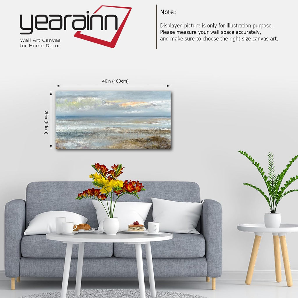 Abstract Wall Art Large Canvas Pictures Modern Blue Ocean Artwork on Canvas Prints Wall Decoration Bedroom Bathroom