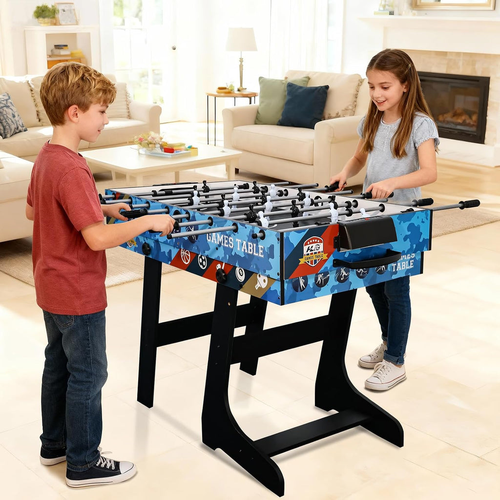 5 in 1 Multi Game Table, Combo Game Table Set for Home, Game Room, Friends & Family, Portable Table Air Hockey