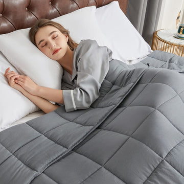 Weighted Blanket for Adults (20lbs 60"x80" Queen Size) - Cooling Breathable Heavy Blankets for Summer Winter - Ultra