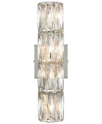 Luxury Chrome Crystal Wall Sconce 4-Light