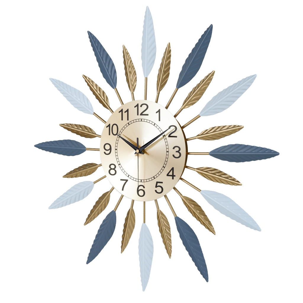 23 Inch Metal Mid Century Modern Wall Clock Decor