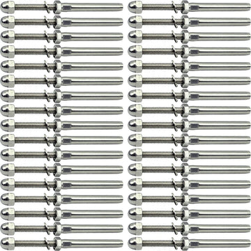 3/16 T316 Stainless Steel Stud Tensioner Cable Railing Hardware 60pcs for Wood & Metal Posts
