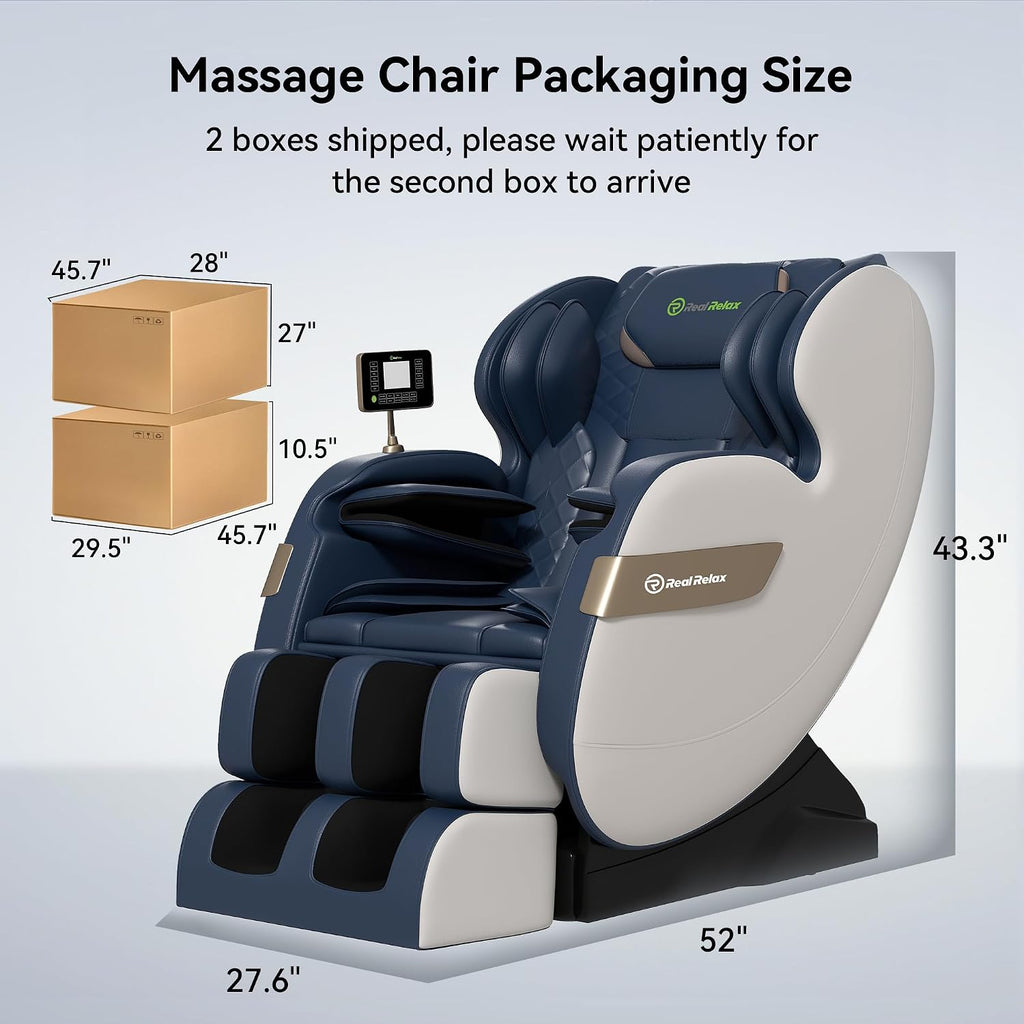 Full Body Massage Chair of Dual-core S Track,Shiatsu Massage Recliner of Zero Gravity with APP and LCD