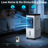 Portable Air Conditioners, Swamp Cooler Portable AC Unit with Removable 2.6 Gal Water Tank
