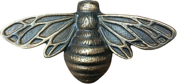 Solid Brass Bee Door Knocker,6.3 Inches Wide,3.5 inches Tall (Antique Bronze)