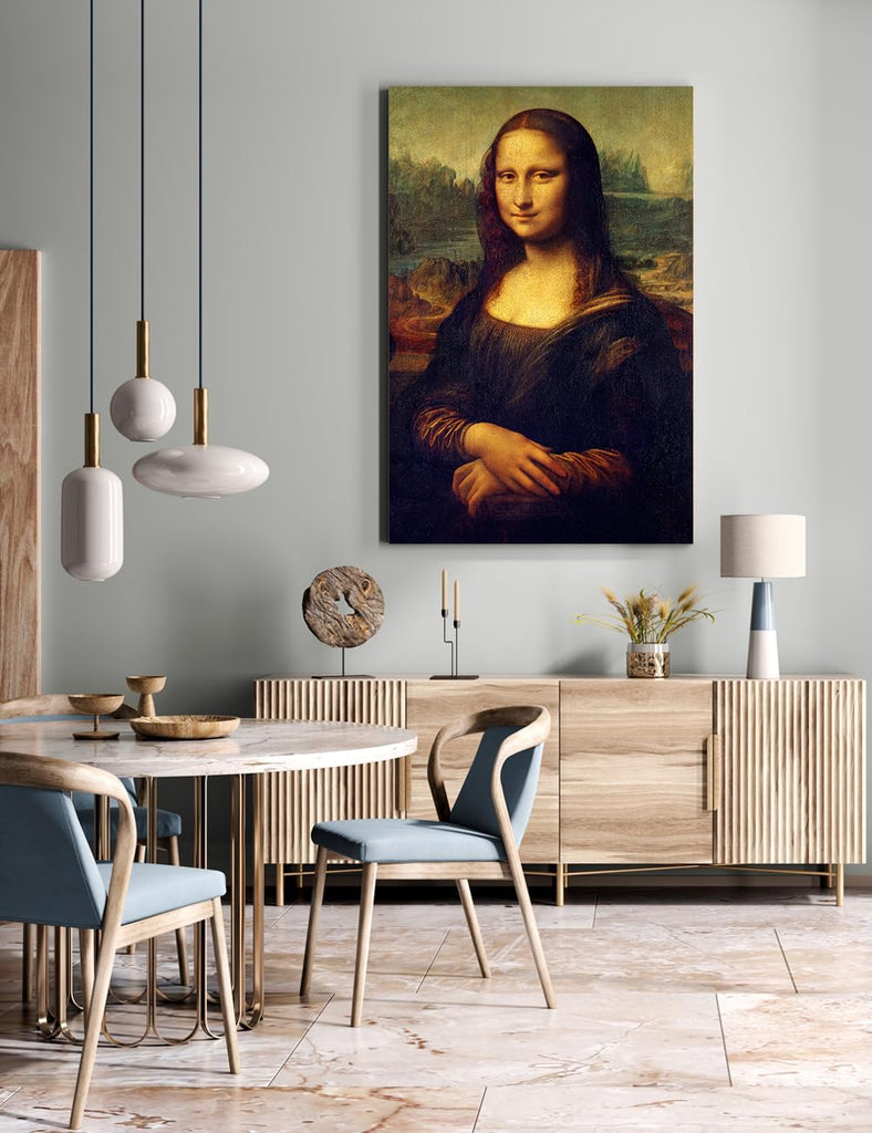 Mona Lisa Canvas Wall Art, Gallery Wrapped, 36x24