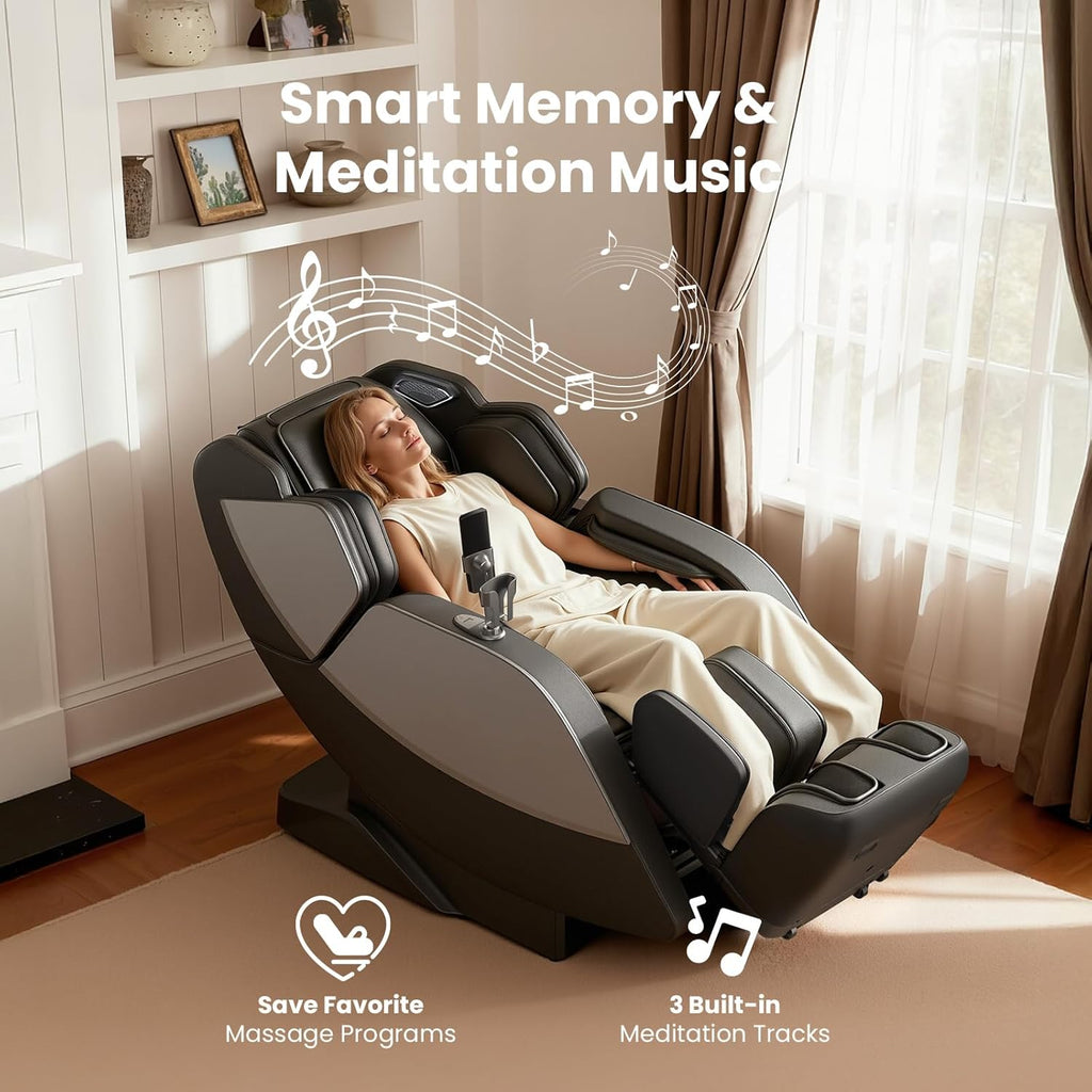 IMaster Pro 4D Full Body Massage Chair Zero Gravity SL-Track | PT Co-Designed, Patented 166° SL-Track & True Zero