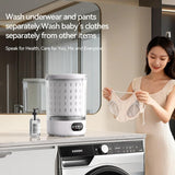 Portable Mini Washing Machine, Upgraded 3-in-1 3L Compact Washer with Spin Dry & Auto Drain,Small Travel Laundry