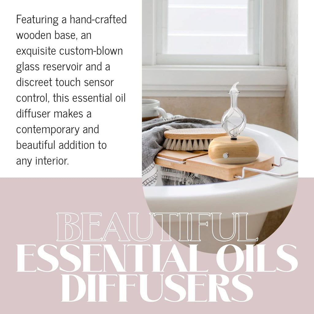 Radiance Nebulizing Diffuser for Pure Essential Oil/Aromatherapy, Premium Home & Professional Use, No Heat, No Water